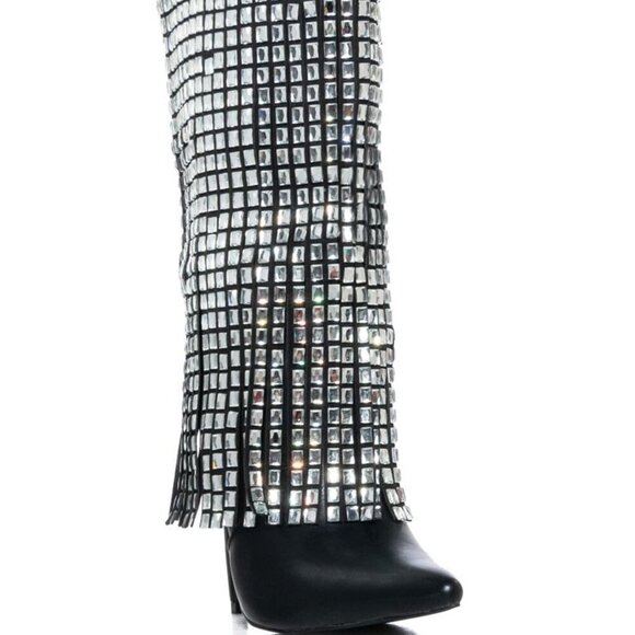 AZALEA WANG " SPECTACULAR VIBES " EMBELLISHED BOOT(BRAND NEW !!!!!!!!!!!!!! - Picture 4 of 7
